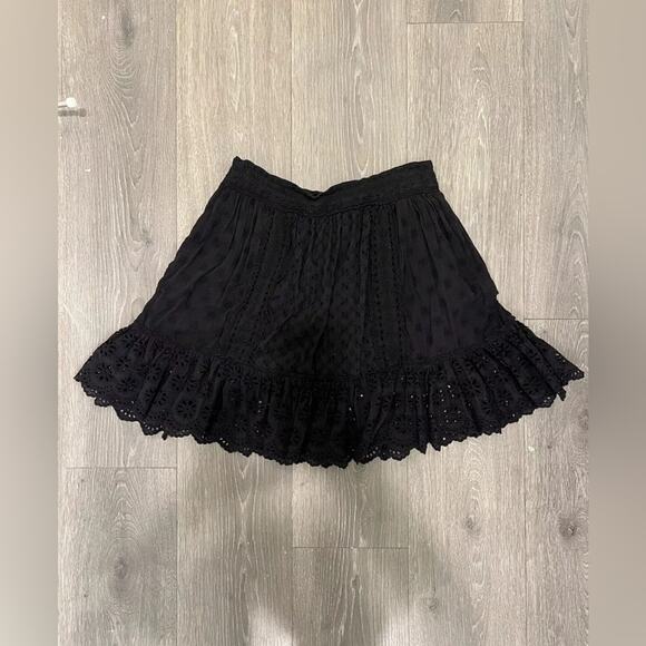 ULLA JOHNSON black eyelet mini - Picture 1 of 8
